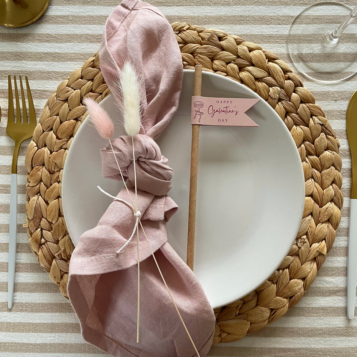 galentines day drink straws pink