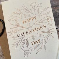 neutral valentines day card for nature lover