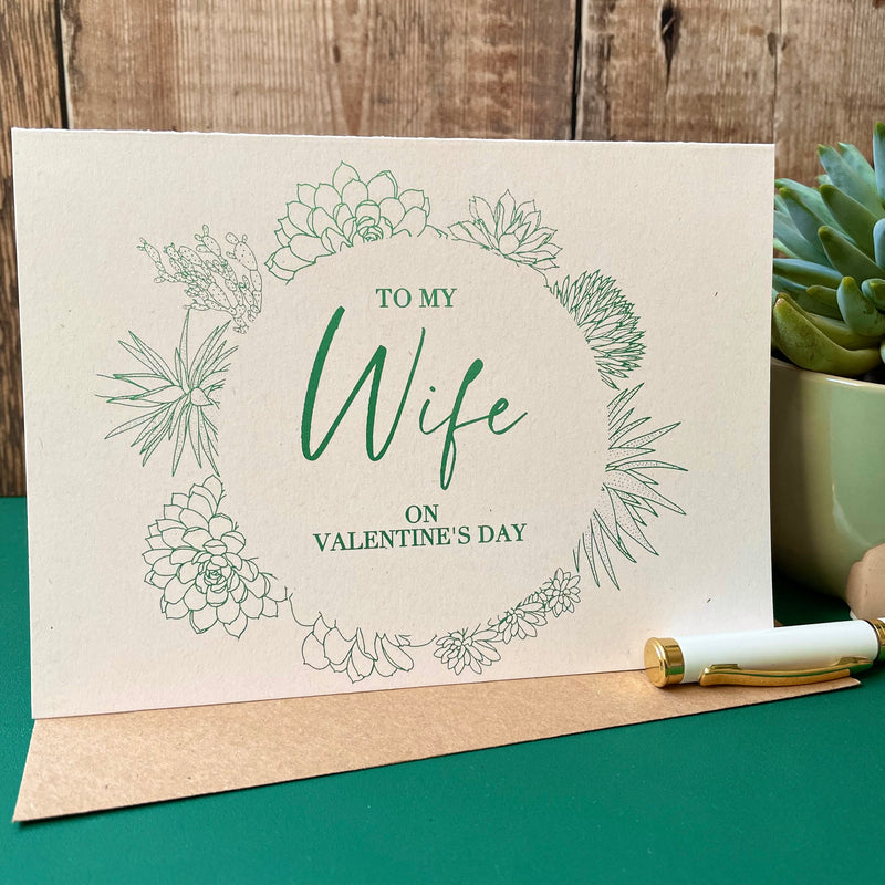 plant card for wife on valentines day