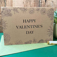 plant valentines day card 