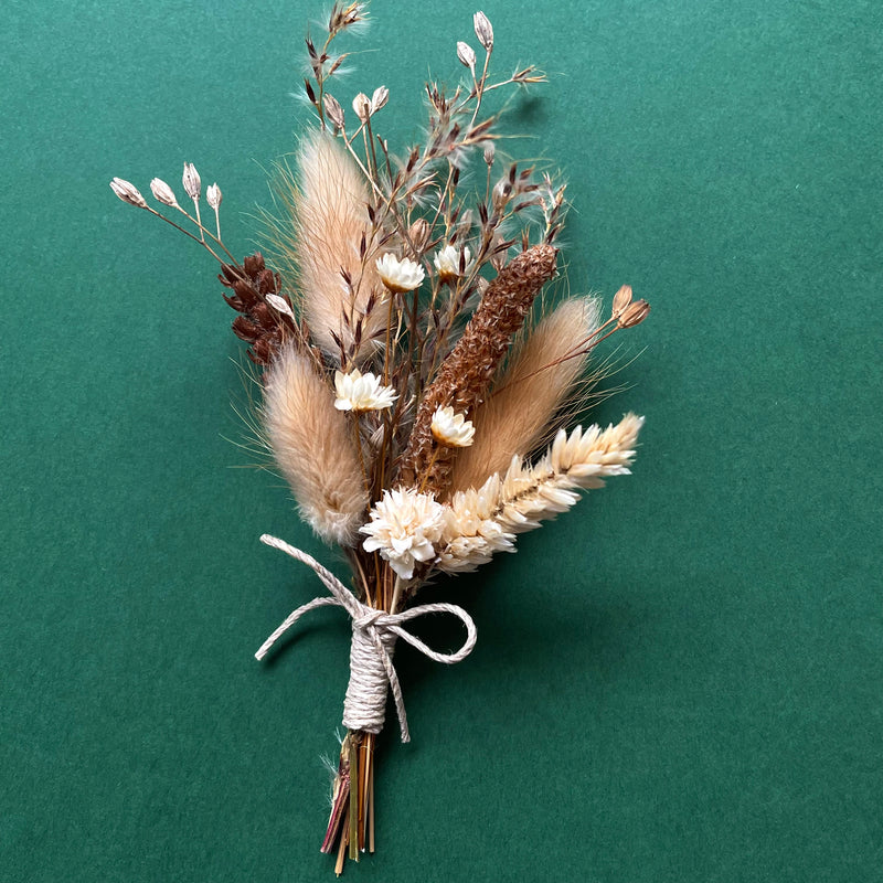 boho wedding buttonhole for groom