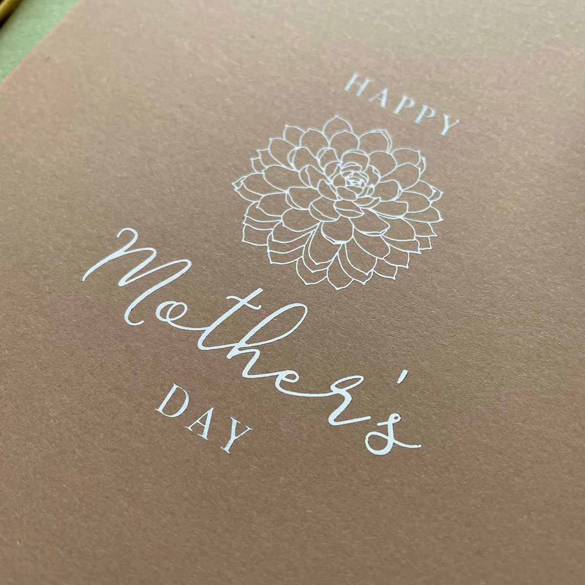 rustic mothers day card for plant lover