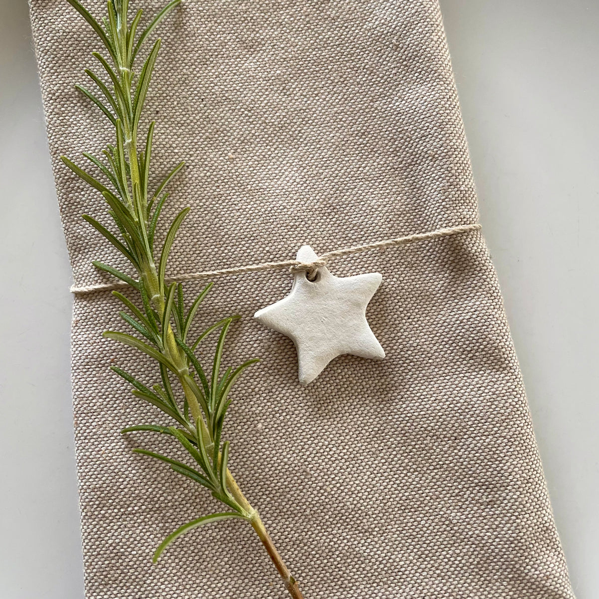 christmas clay star napkin holder for christmas table decor