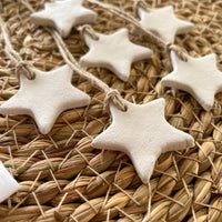 christmas clay stars napkin holder for place setting