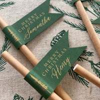 green and gold chritsmas drink straws
