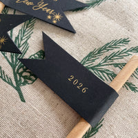 black and gold paper drink straws for party