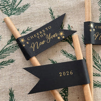 black and gold paper drink straws for party