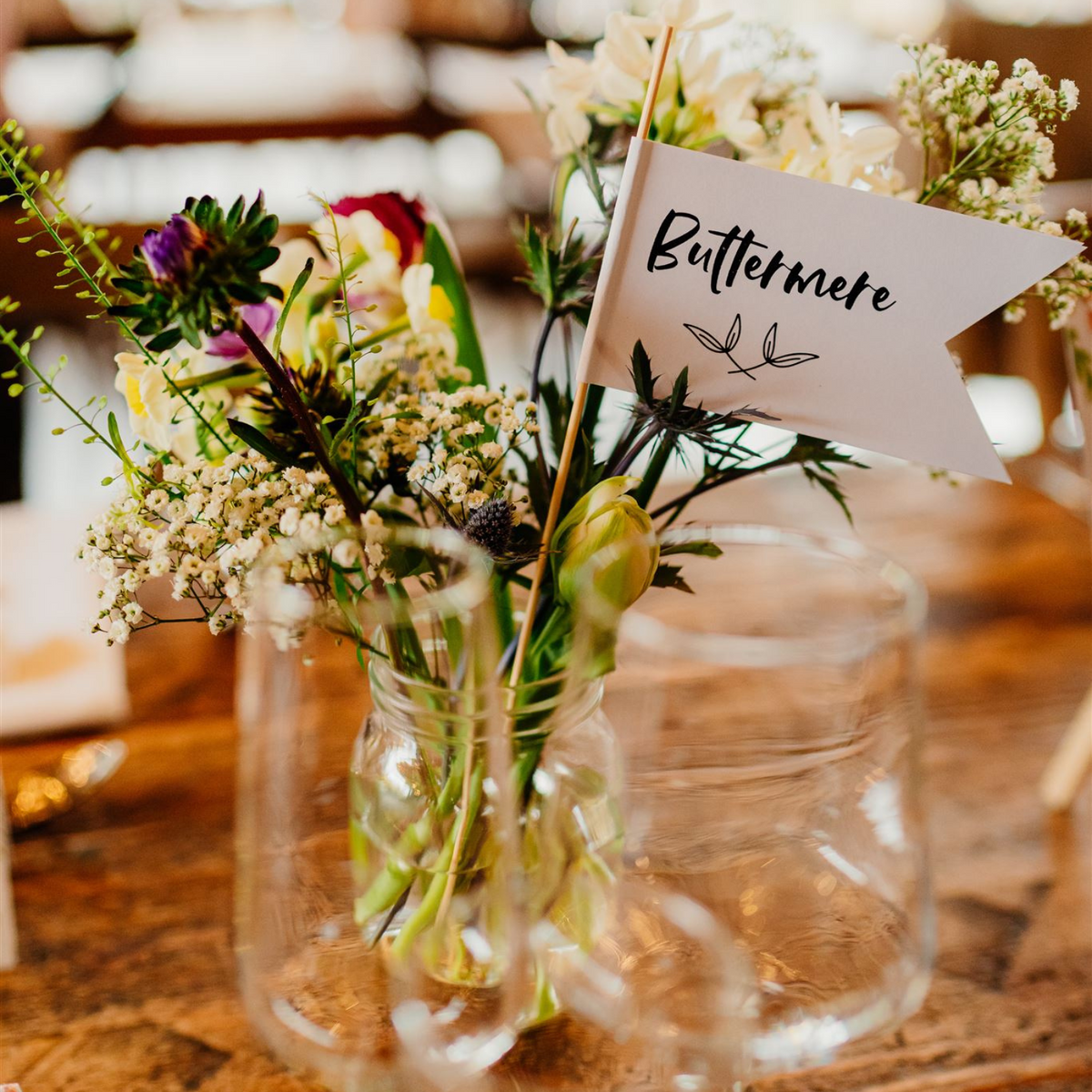 Table Number Flags