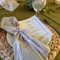 Bow Dinner Party Menu (Printable Template)