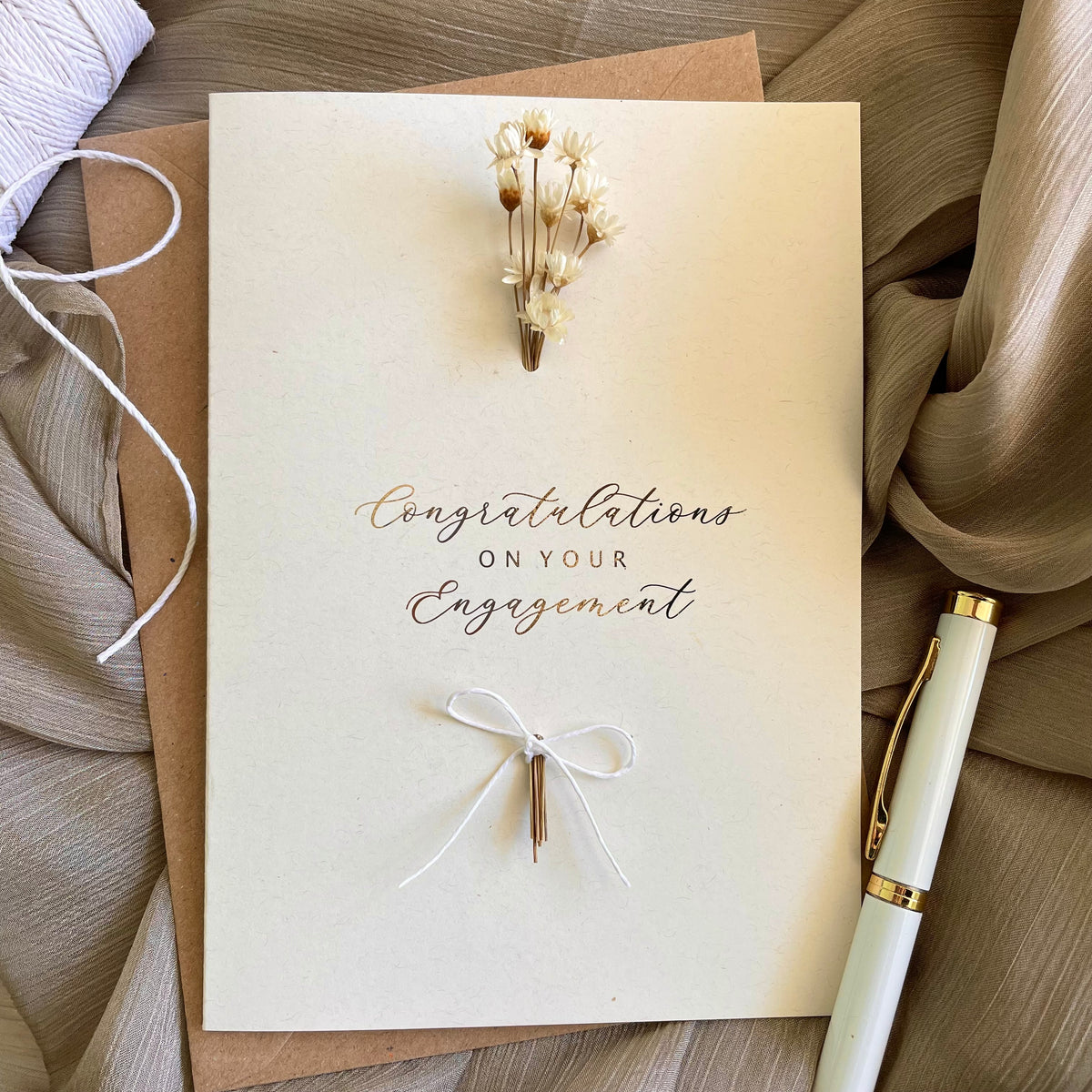 gold foil congratulations card