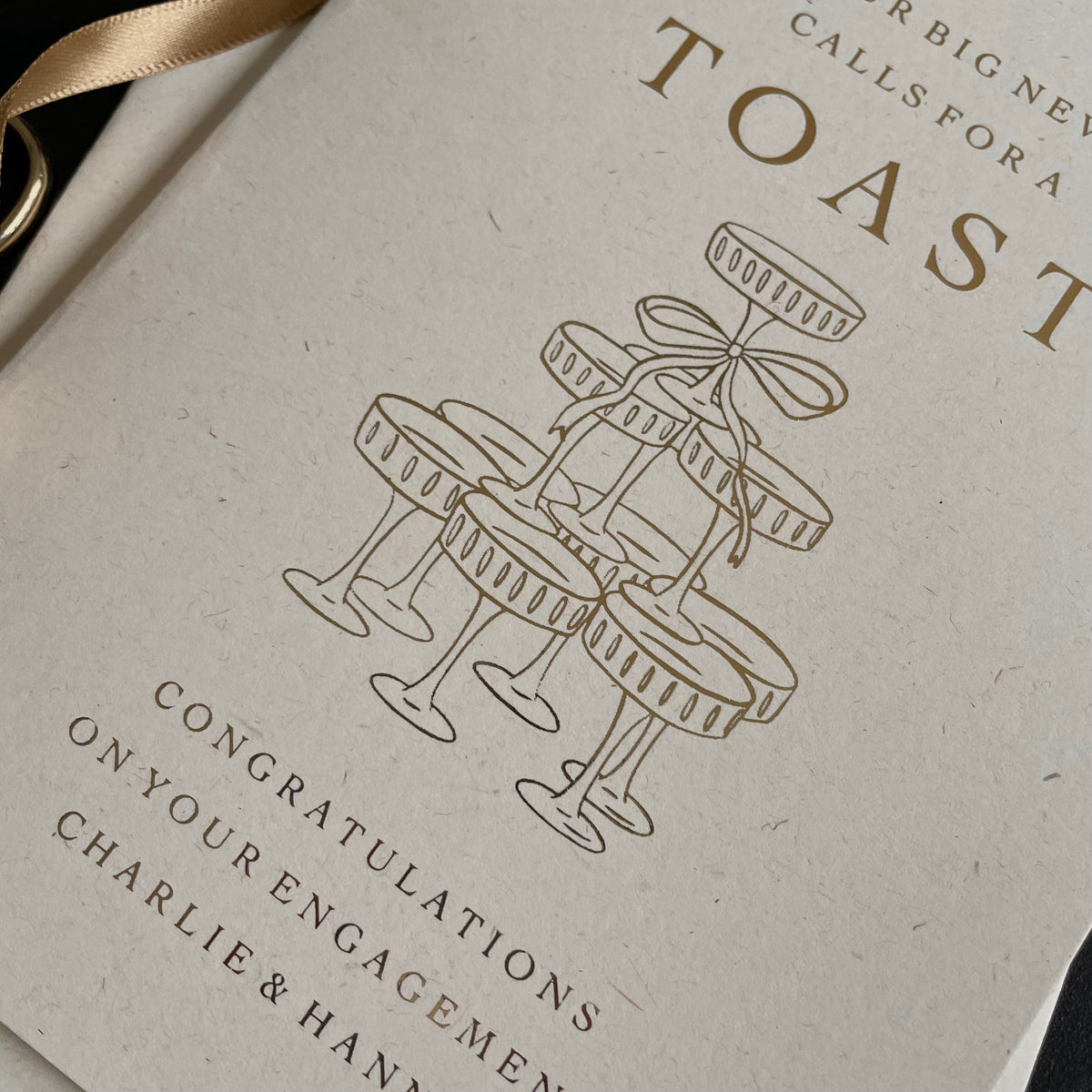 congratulations engagement card