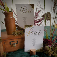 forest individual table plan cards