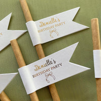 personalised party drink straws