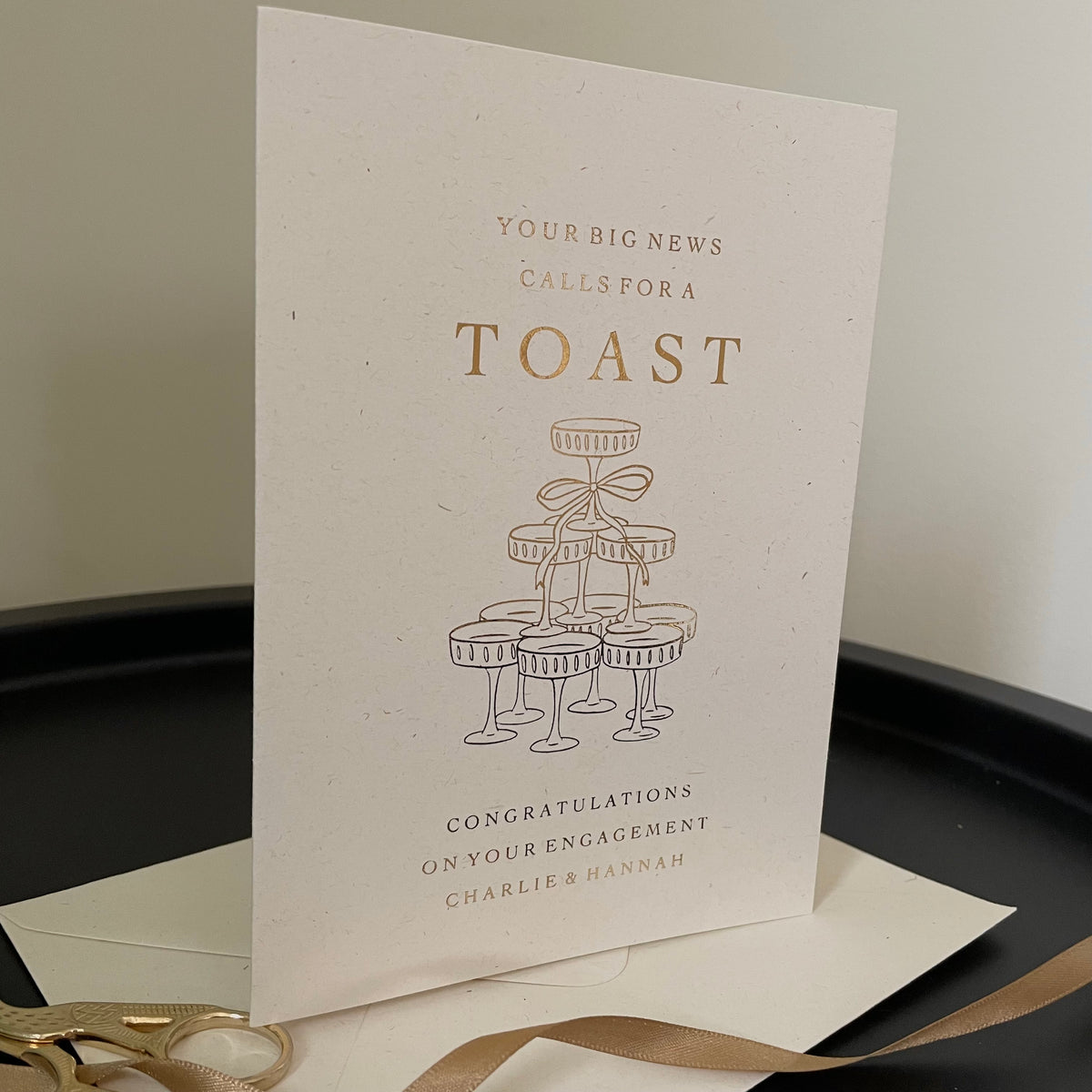 toast engagement card
