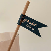 bridal shower paper straws for glasses