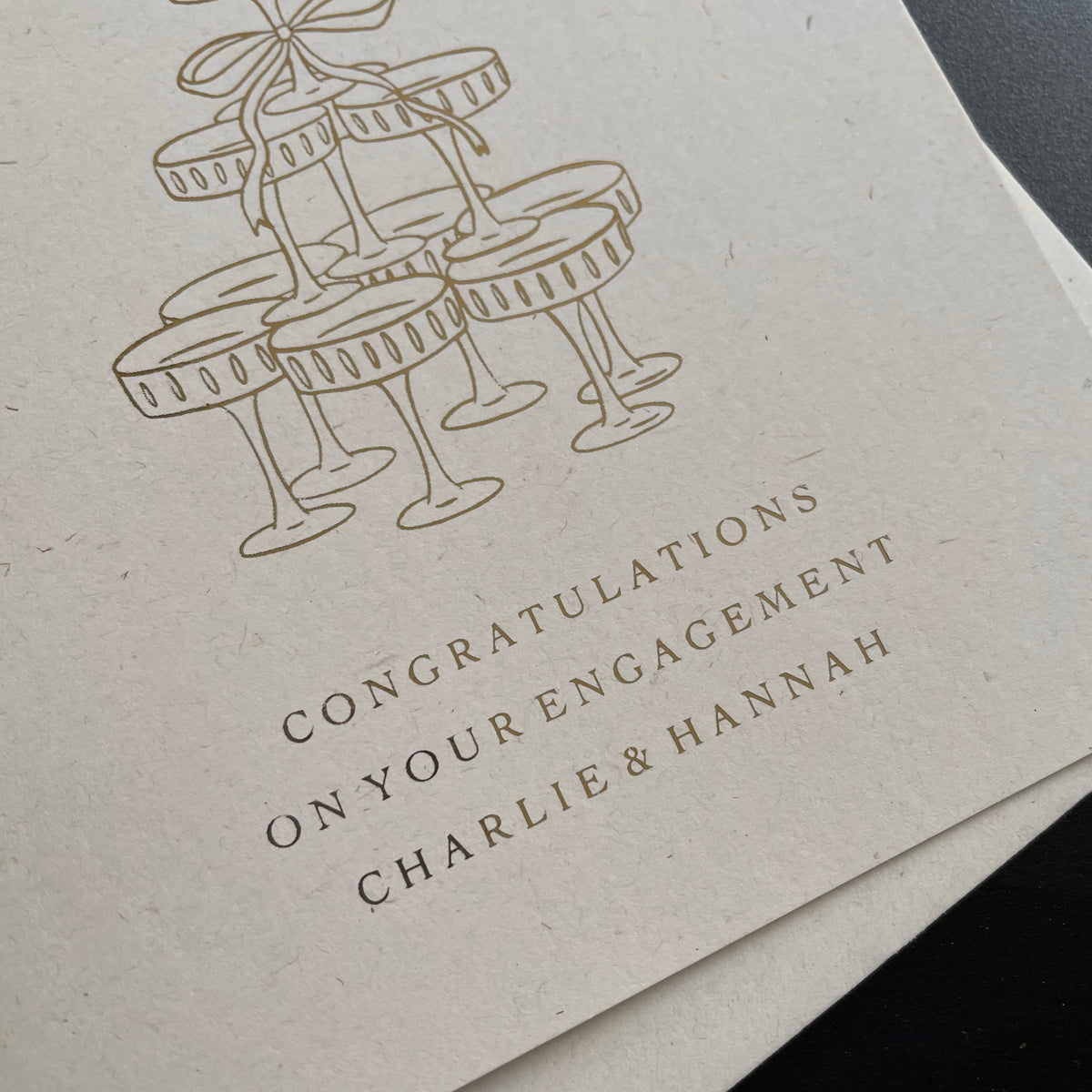 congratulations engagement card