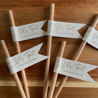 lets toast drink straws for engagement party