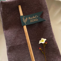 bridal shower drink straw place setting
