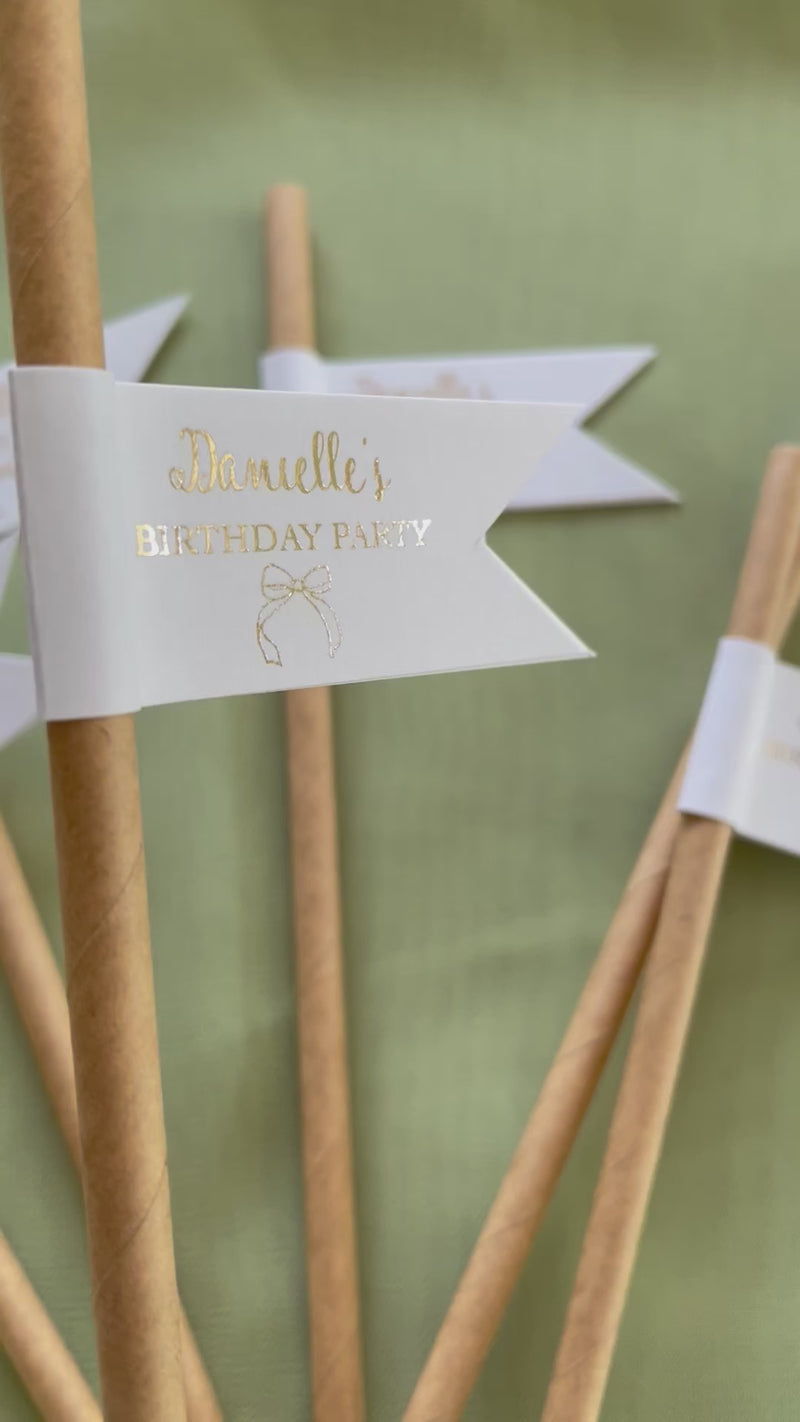 drink straws for birthday party