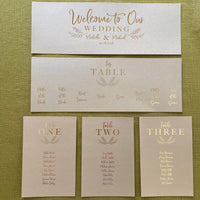 seating plan cards for wedding 