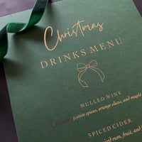 christmas drinks menu for hosting