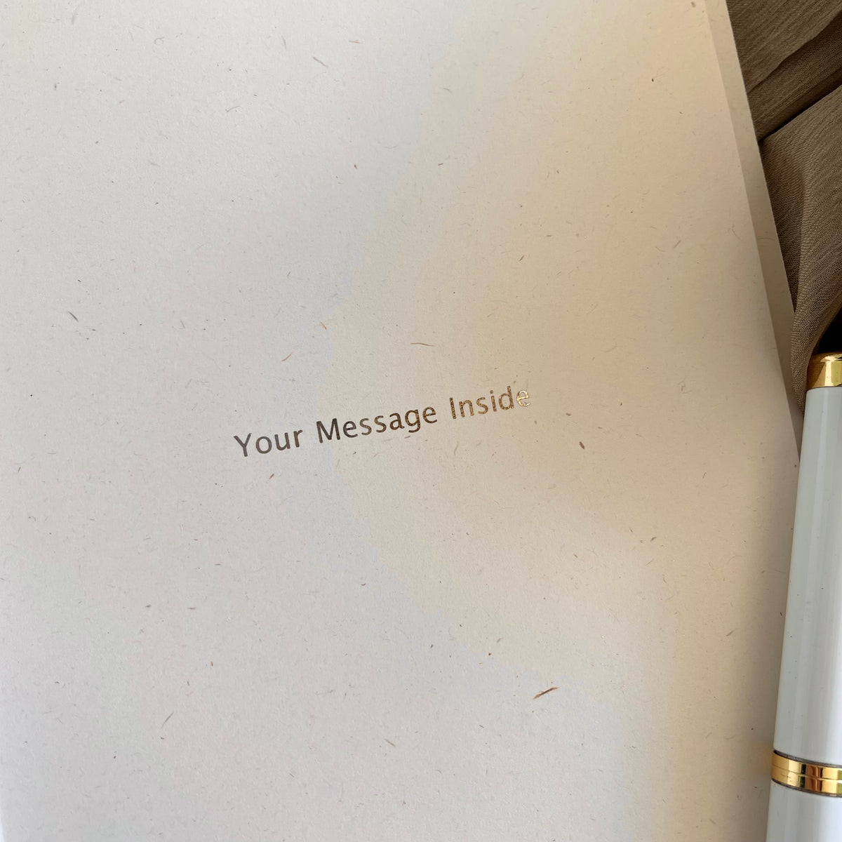 personalised message inside wedding day card