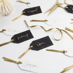 christmas gift labels for presents gold foiled
