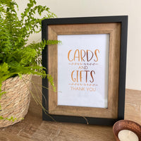 Cards & Gifts Sign