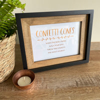 Confetti Cones Sign