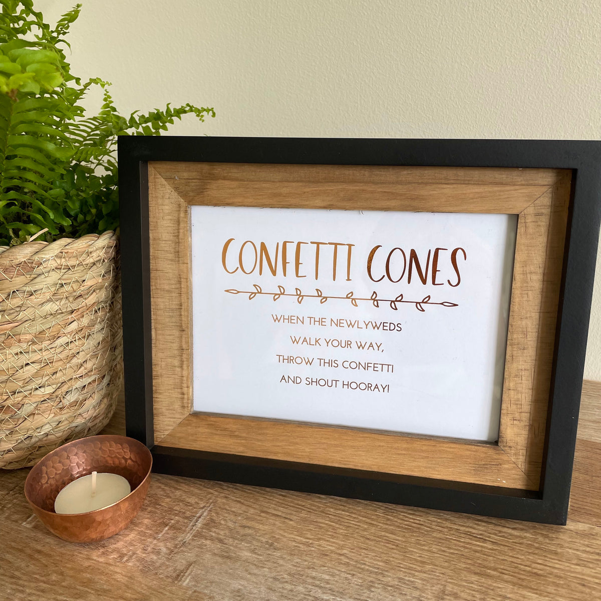 Confetti Cones Sign