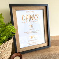 Signature Drinks Menu