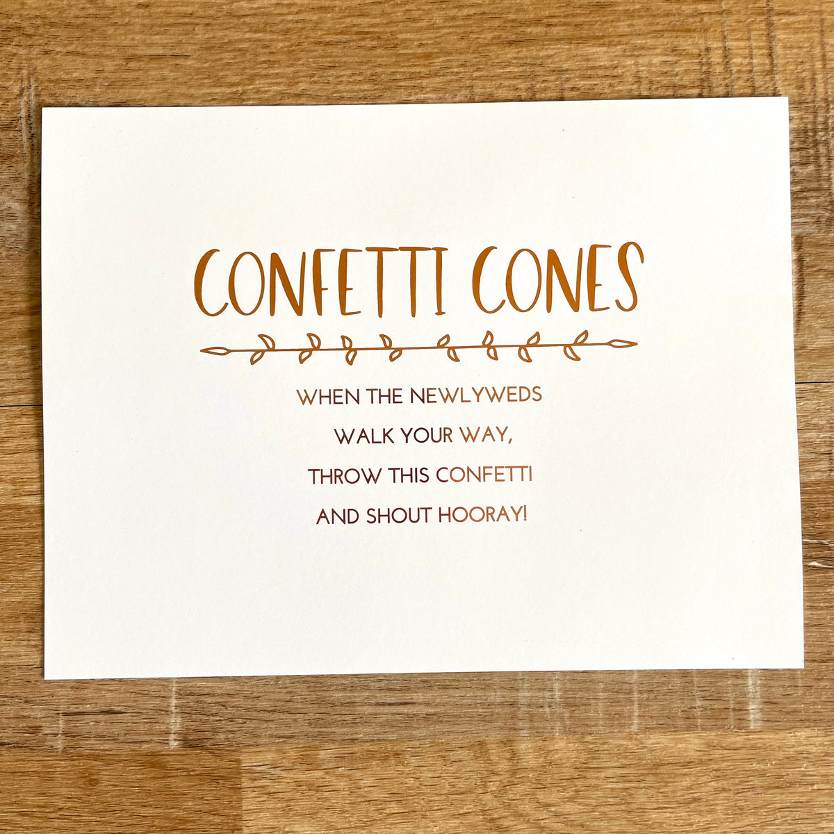 Confetti Cones Sign