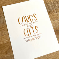 Cards & Gifts Sign