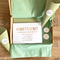 Diy Wedding Confetti Cones Kit