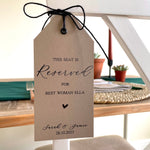 wedding ceremony chair tags