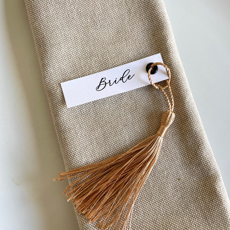 Name Tag with tassel