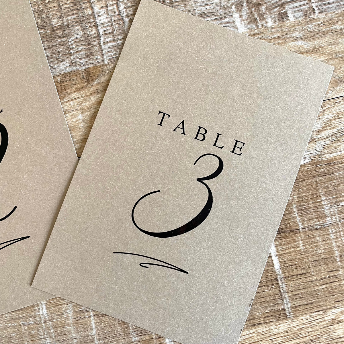 wedding table numbers