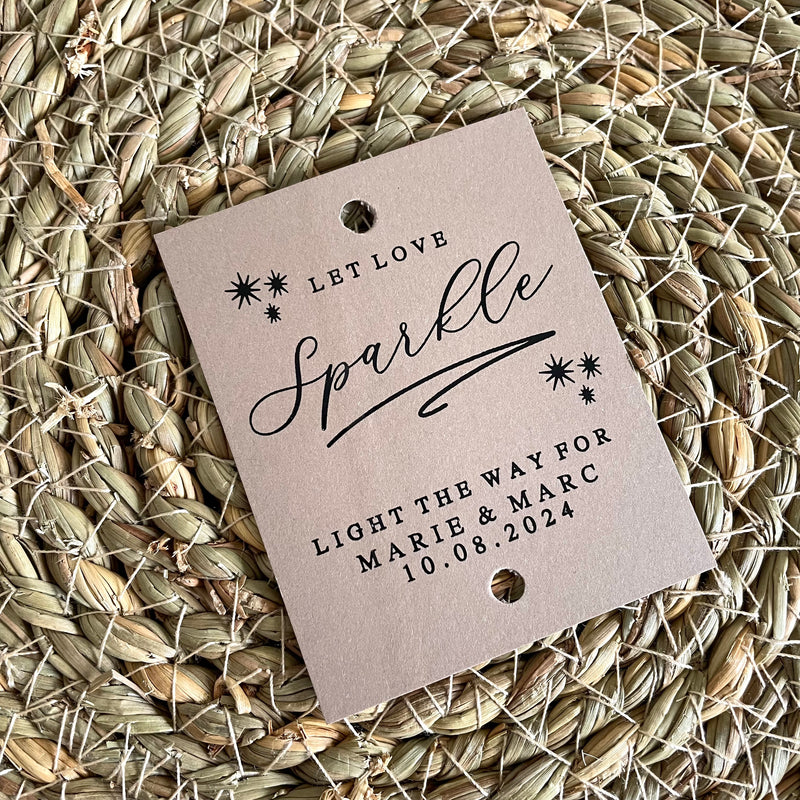 rustic sparkler tags