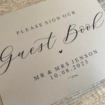 personalised guest book sign