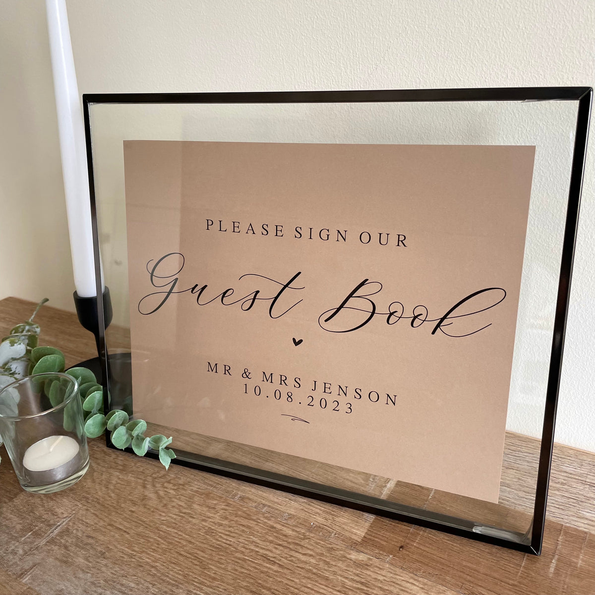 wedding guest book signage