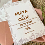 botanical wedding invitation