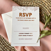 botanical rsvp card