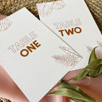 botanical wedding numbers