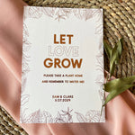 let love grow wedding sign