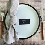 Black and White Flat Place Cards