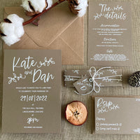 Rustic Charm Wedding Invitation Set