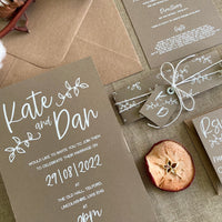 Rustic Charm Wedding Invitation Set