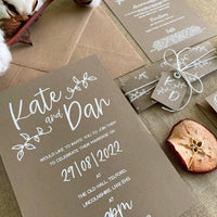 Rustic Charm Wedding Invitation Set