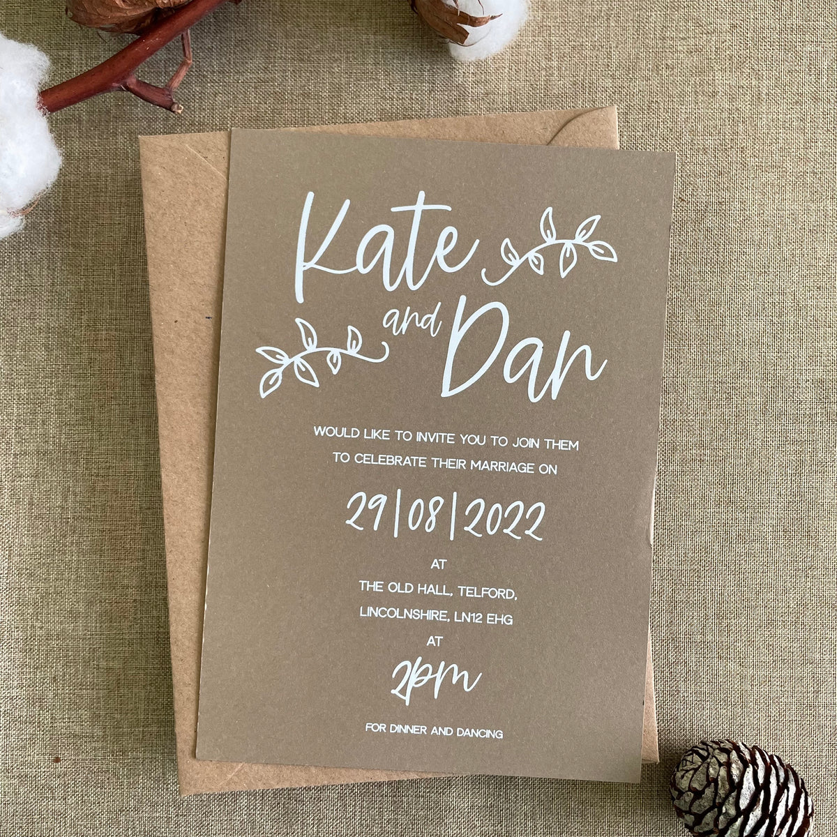 Rustic Charm Wedding Invitation