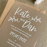 Rustic Charm Wedding Invitation